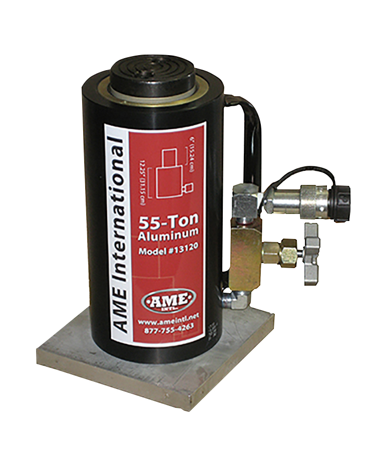 AME 55 Ton Aluminum Jack 6" Stroke - Air-Hydraulic