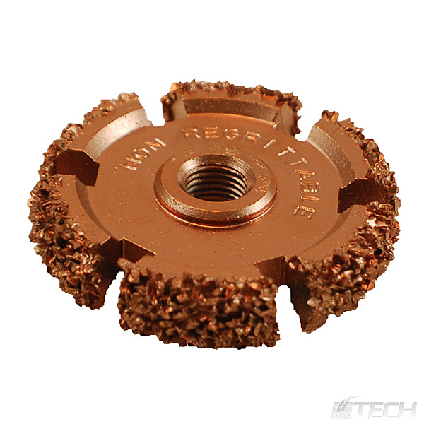 Buff Out Wheel - Copper 2" X 1/2" 16 Grit - Buffing Cones