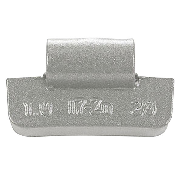 Zinc Wheel Weight 2.00 oz. I7 Type Truck Uncoated 25/Box - Wheel Weights