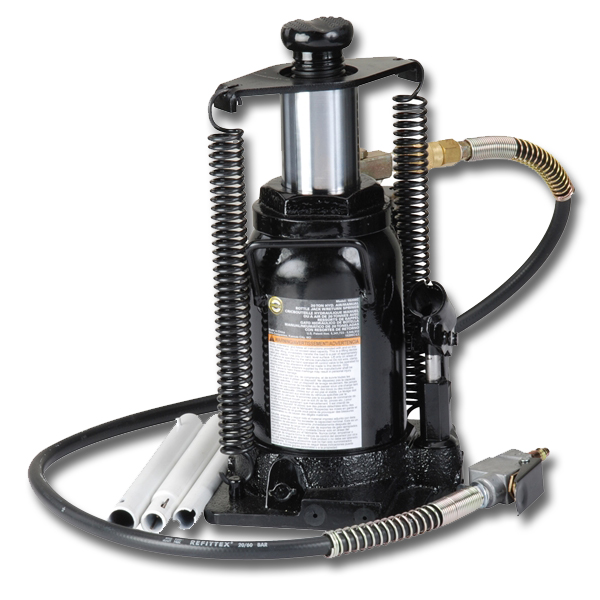 Omega 20 Ton Air/Hydraulic Bottle Jack - Air-Hydraulic