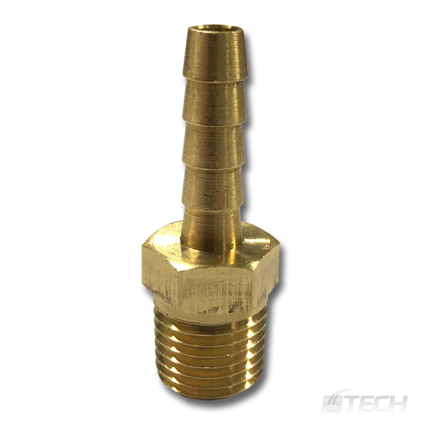 Barbed Hose Coupling 1/4" NPT Fits 1/4" Hose ID - Couplers / Connectors