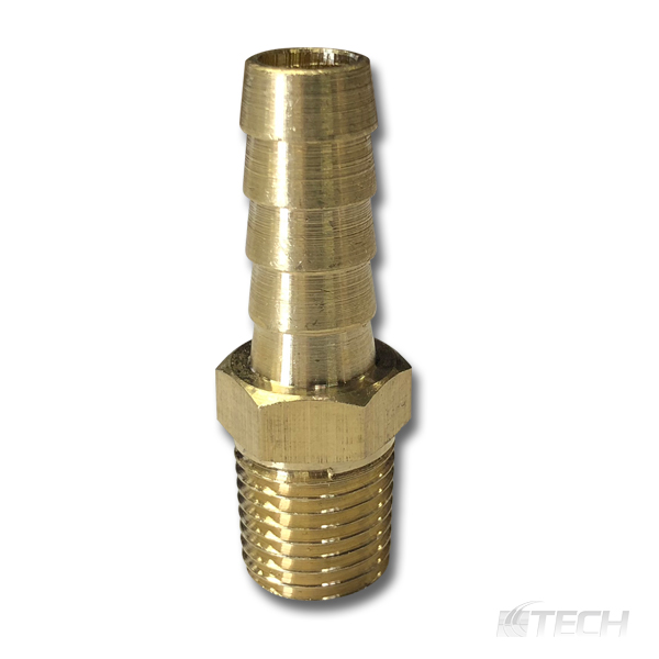 Barbed Hose Coupling 1/4" NPT Fits 3/8" Hose ID - Couplers / Connectors