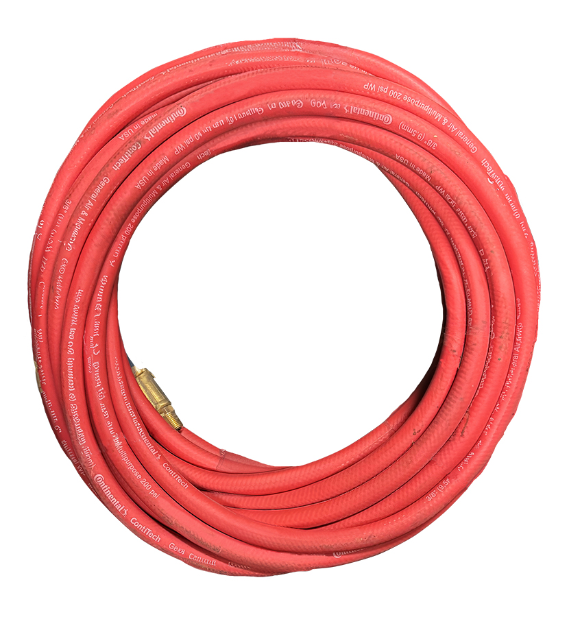 Premium Rubber Air Hose 3/8" ID x 50' 1/4" Male NPT - Air Hose