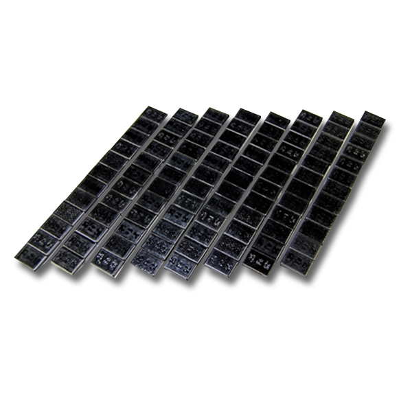 Steel Wheel Weight 0.25 oz. Adhesive 48 Strips/Box Black - Wheel Weights