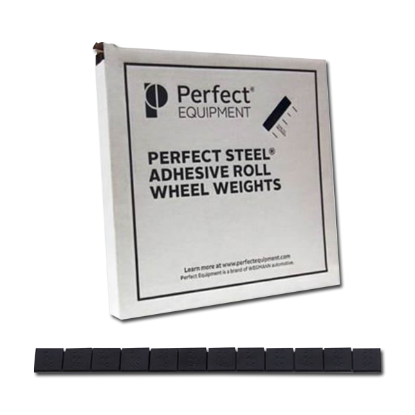 Steel Wheel Weight 0.25 oz. Adhesive Roll 704 Segment Black - Wheel Weights