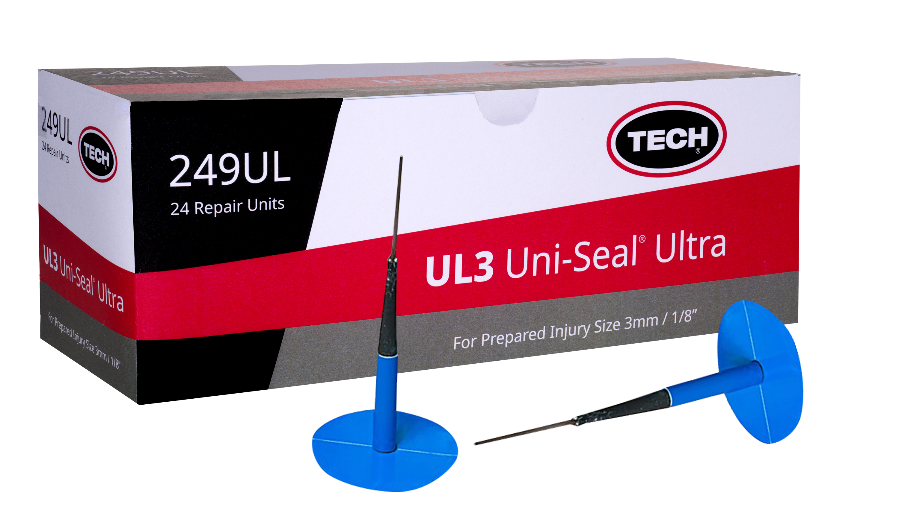 Tech Uni Seal Ultra  UL3 1/8" Injury 24/Box - Repair/Stem Comb. Tire Repairs