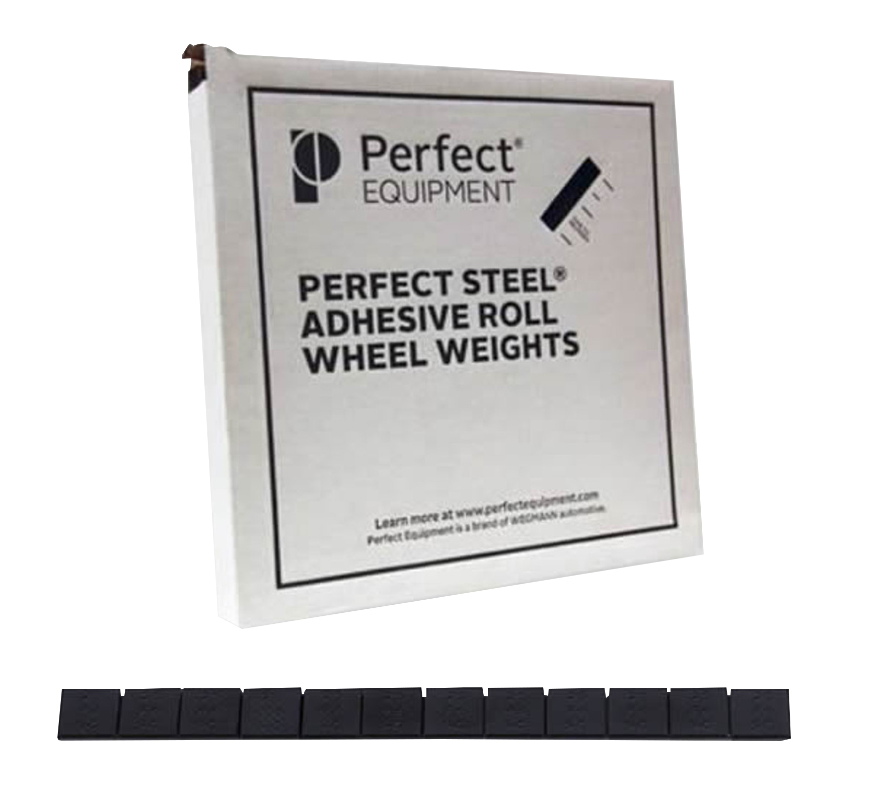 Steel Wheel Weight 0.50 oz. Adhesive Roll 352 Segment Black - Wheel Weights