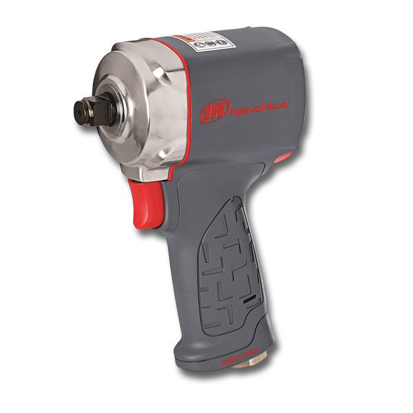 1/2" Ultra Compact Air Impact Wrench, Quiet, 640 ft-lb Torque, Friction Ring Retainer, Pistol - Impact Wrenches 1/2"