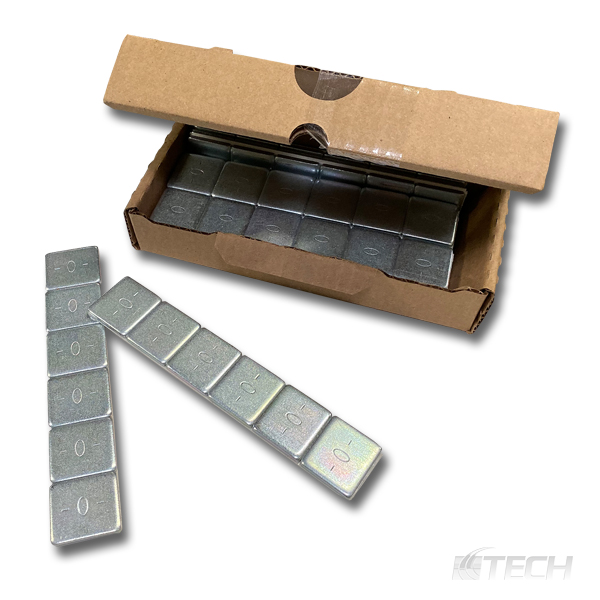 Steel Adhesive Weight 1.00 oz. 15/Strips/Box - Wheel Weights