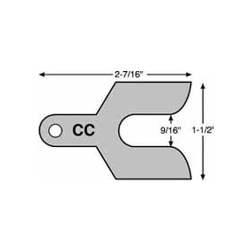 Camber Caster Shim CC 9/16" Slot 1/16" Thick - Parts