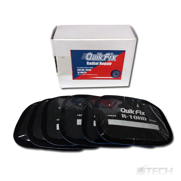 Tech Quik Fix Radial Repair 2-1/2" x 1-1/4" 10/Box  R-10HD - Radial Tire Repairs