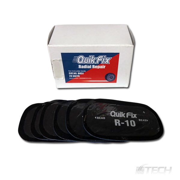 Tech Quik Fix Radial Repair 1-3/4" x 3" 20/Box  R-10 - Radial Tire Repairs