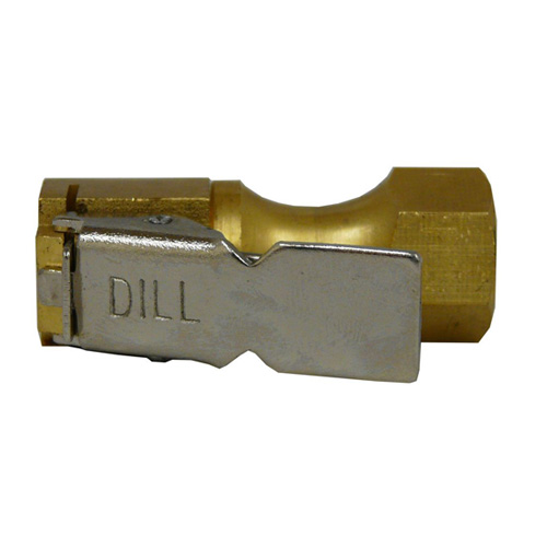 Dill Female European Chuck 1/4" Clip-On Closed Check - Gauges / Chucks