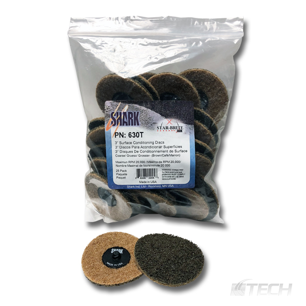 Shark 3" Star-Brite Coarse Disc 25/pk.  13019 - Miscellaneous