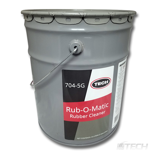 Tech Rub-O-Matic Rubber Cleaner 5 gal. - Cements and Chemicals