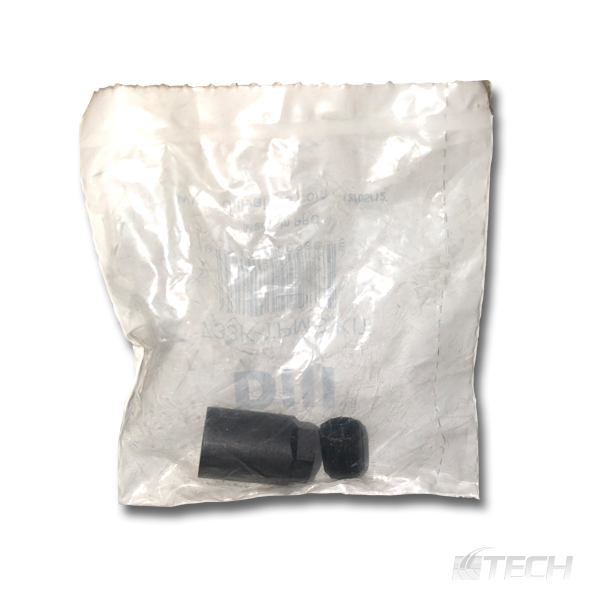 Black TPMS Replacement Parts Kit. Hex Sleeve and Cap - Valves and Service Kits