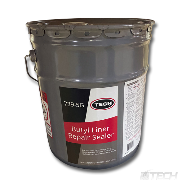 Tech Butyl Repair Sealant 5 Gallon - Cements and Chemicals