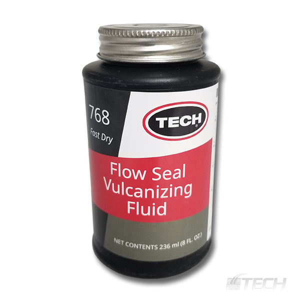 Tech Vulcanizing Fluid Flow Seal Brush Top 8 oz. - Cements and Chemicals