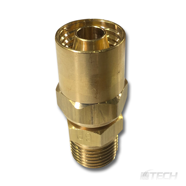 Reusable Hose Fitting 1/2" ID X 1/2" NPT  7/8" OD - Fittings / Crimpers