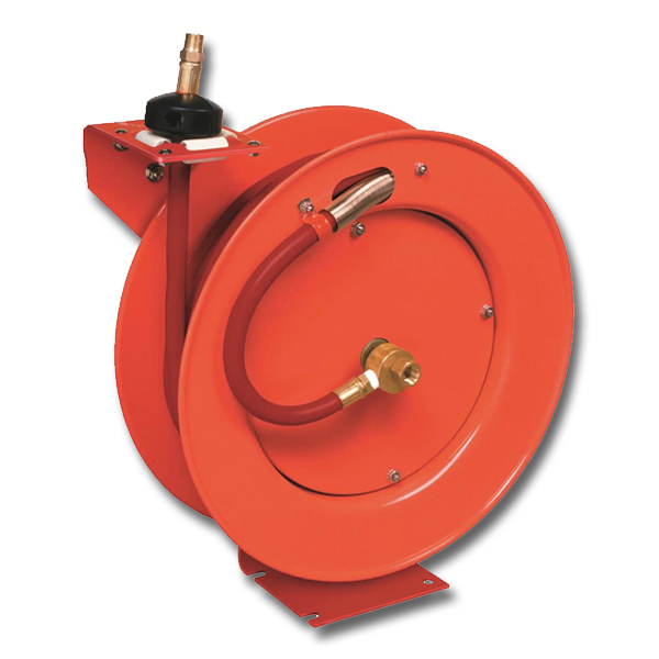 Lincoln Retractable Hose Reel W/ 3/8" ID x 50' - Hose Reels