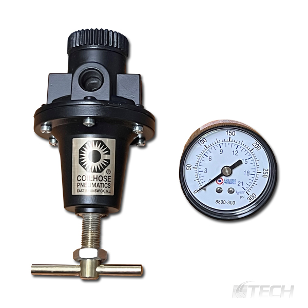 Coilhose Heavy Duty Regulator 1/4", Gauge 0-200 psi - Filters/Regulators/Lubricators