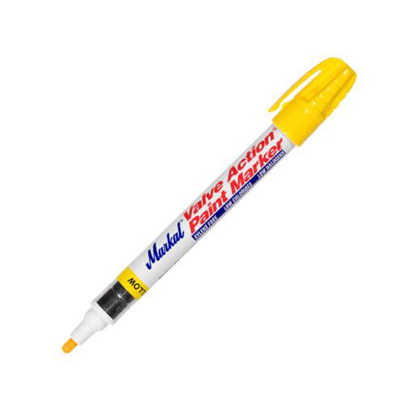 Markal Valve Action Paint Marker Yellow - Markers