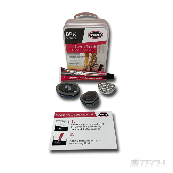 Tech Bicycle Tire and Tube Repair Kit - Kits, Cabinets and Assortments