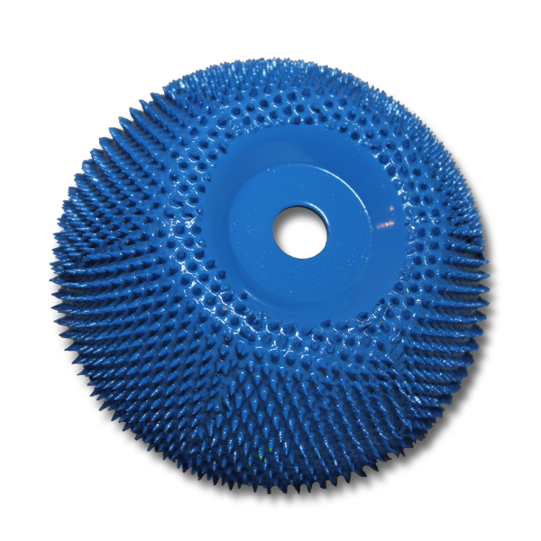 3" x 1-1/4" Contour Wheel 100G Blue - Buffing Cones