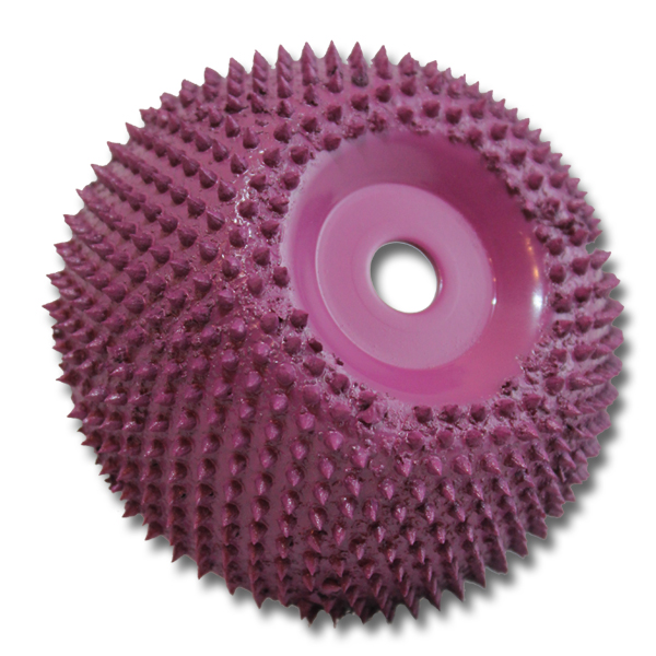 3" x 1-1/4" Contour Wheel 132G Purple - Buffing Cones