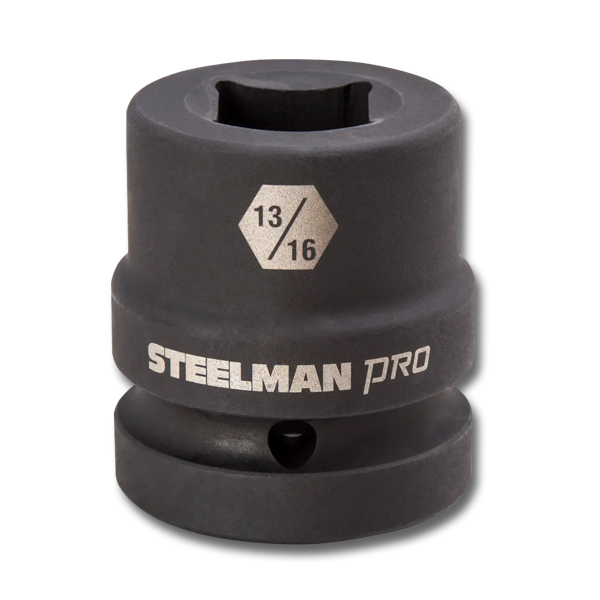 Steelman 1" Drive Impact Socket 13/16" 4 Point - 1" and Spline Drive