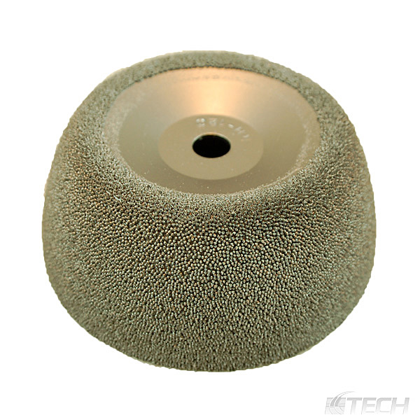 Rubberhog Flared Contour Wheel 3-1/2" 230SSG 3/8" Arbor Hole - Buffing Cones