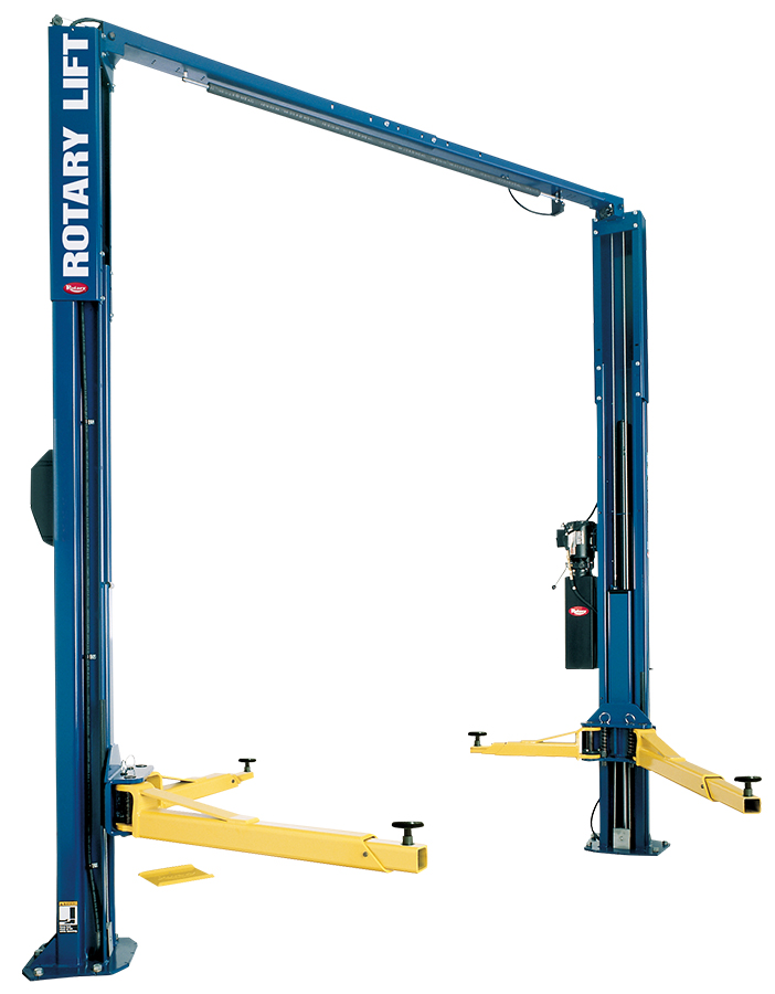 Rotary Two Post Lift With 3 Stage RA Arms - Above Ground