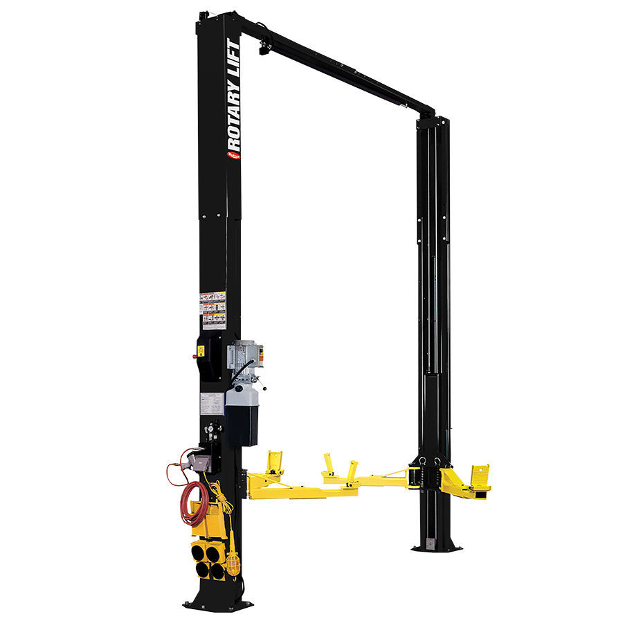 Rotary Two Post Lift Black - Above Ground