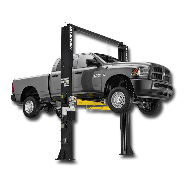 Rotary Two Post Lift w/TA Arms Cap. 12,000lbs Black - Above Ground