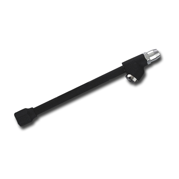 Black Coated Dual Foot Air Chuck Straight Push On Lock On - Gauges / Chucks