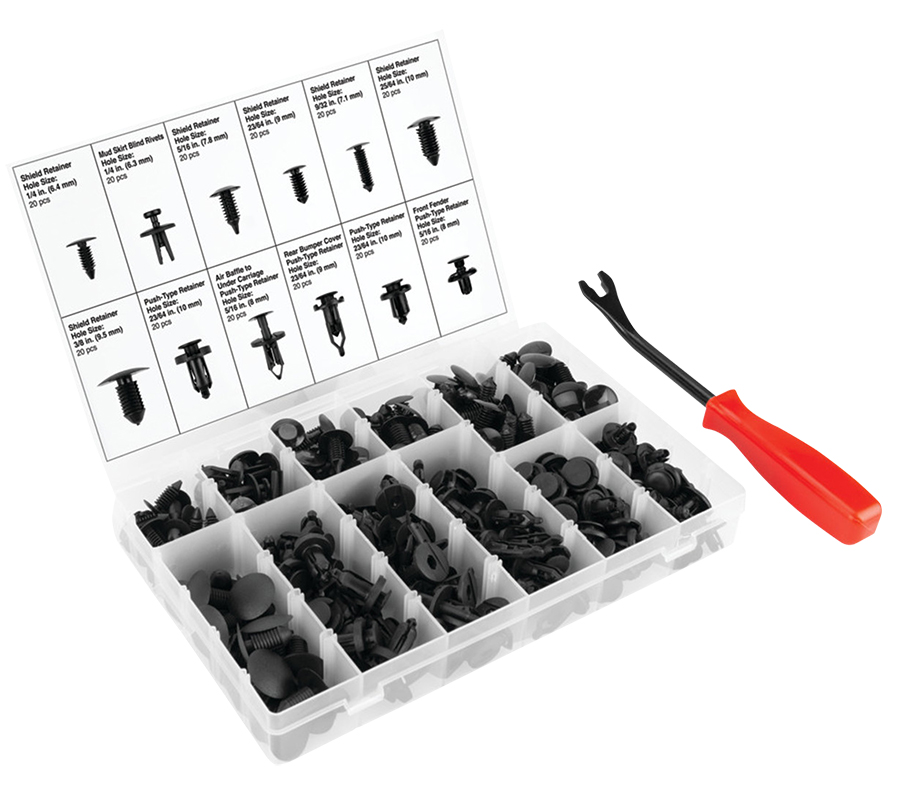 Push Pin Retainer & Tool Set 240 Piece - Miscellaneous