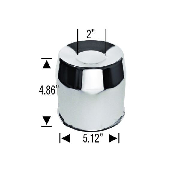 Center Cap Push-Thru Closed - Passenger Lug Nuts and Acc