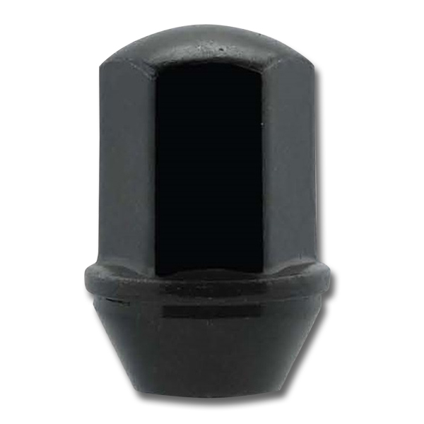 14MM X 1.50 Bulge Duplex Nut Long  Black 1709DLBK - Passenger Lug Nuts and Acc