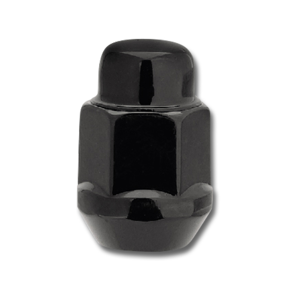 14mm x 1.50 Bulge Acorn Lug Nut Black  1709SBK - Passenger Lug Nuts and Acc