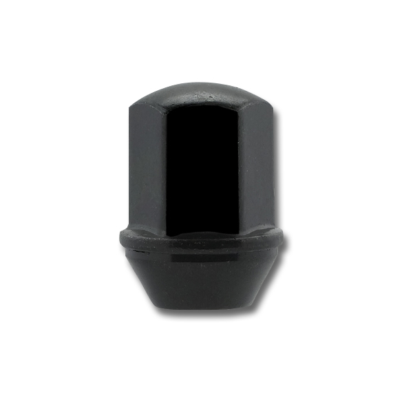 9/16" Black Bulge Duplex Nut 1710DBK - Passenger Lug Nuts and Acc