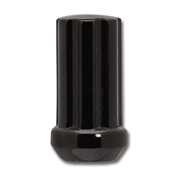 14mm x 2.00 Long Spline Lug Nut Black - Passenger Lug Nuts and Acc