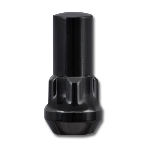 14MM X 2.00  Wheel Lock Black Acorn Long Set - Passenger Lug Nuts and Acc