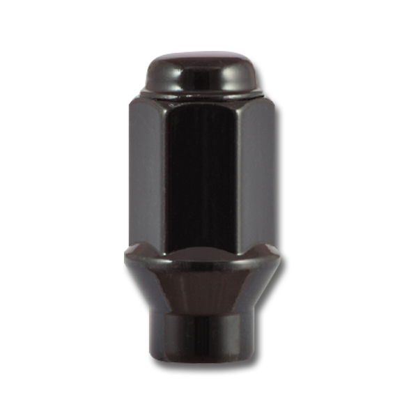 12MM X 1.50 ET Long Bulge Nut Black - Passenger Lug Nuts and Acc