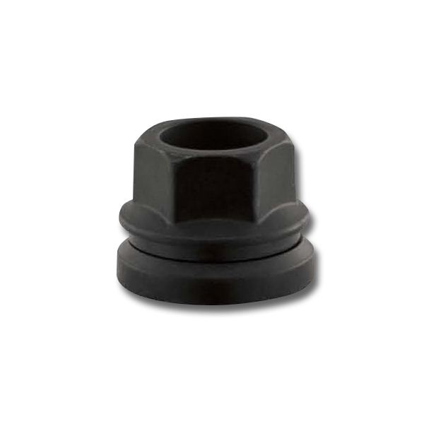 14MM X 2.00 Flange Nut Black - Passenger Lug Nuts and Acc