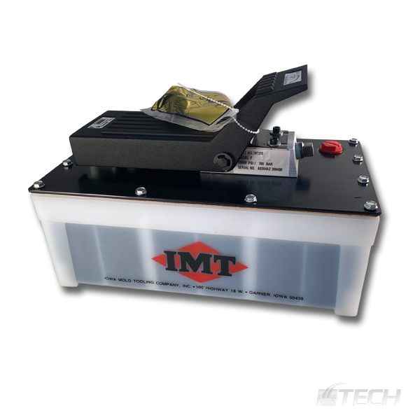 IMT Air/Hydraulic Foot Pump 5 qt. with Hose - Bead Breakers & Push Off Tools